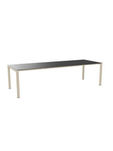 Schaffner Luzern table repas extensible 220/280x100cm Anthracite 77 Sable Pastel 15 