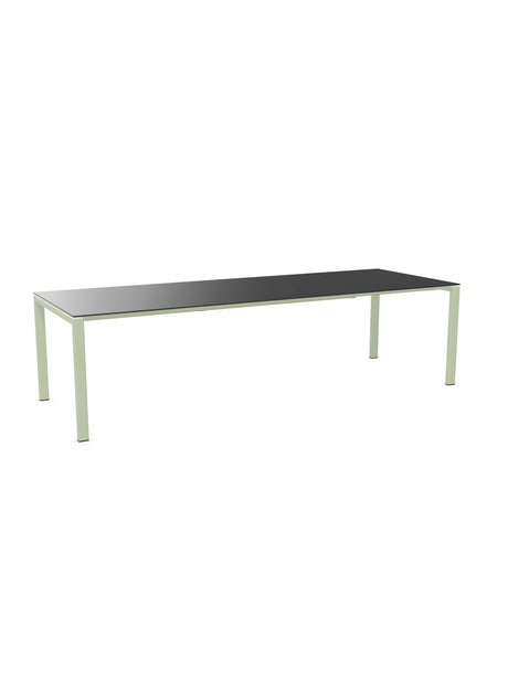 Schaffner Luzern table repas extensible 220/280x100cm Anthracite 77 Vert Pastel 64 