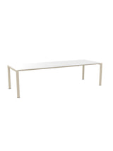 Schaffner Luzern table repas extensible 220/280x100cm Blanc 90 Sable Pastel 15 