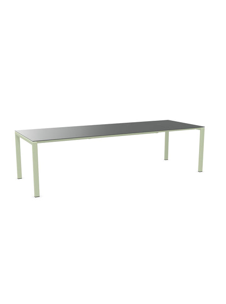 Schaffner Luzern table repas extensible 220/280x100cm Graphite 73 Vert Pastel 64 