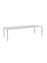 Schaffner Luzern table repas extensible 220/280x100cm Gris Argent 78 Blanc 90 