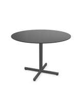 Schaffner Luzern table repas rabattable Ø100cm Anthracite 77 Graphite 73 