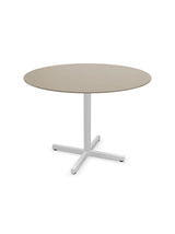 Schaffner Luzern table repas rabattable Ø100cm Champagne 85 Blanc 90 
