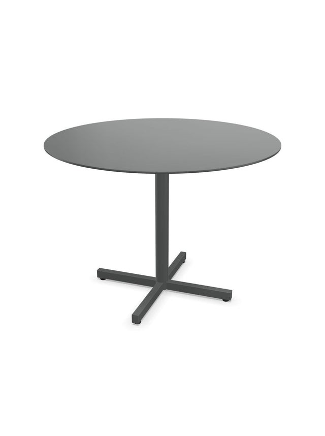 Schaffner Luzern table repas rabattable Ø100cm Graphite 73 Graphite 73 