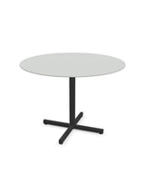 Schaffner Luzern table repas rabattable Ø100cm Gris Argent 78 Anthracite 77 