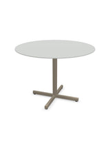 Schaffner Luzern table repas rabattable Ø100cm Gris Argent 78 Champagne 85 