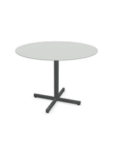 Schaffner Luzern table repas rabattable Ø100cm Gris Argent 78 Graphite 73 