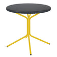 Schaffner PIX Table basse Ø54cm H:54cm Anthracite 77 Jaune 11 