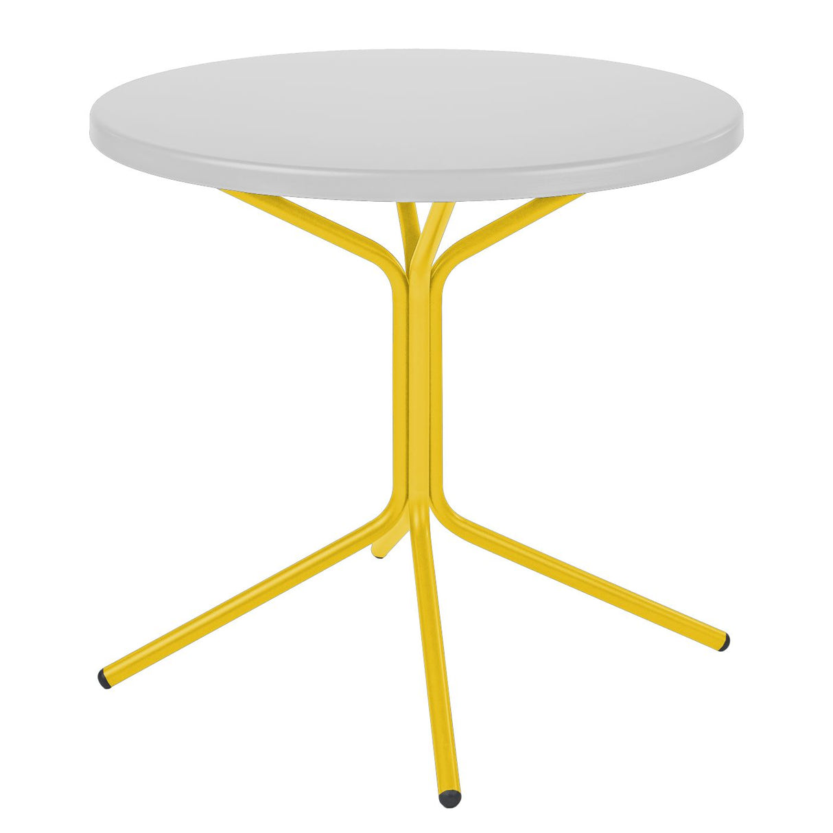 Schaffner PIX Table basse Ø54cm H:54cm Blanc 90 Jaune 11 