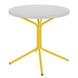 Schaffner PIX Table basse Ø54cm H:54cm Blanc 90 Jaune 11 