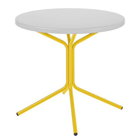 Schaffner PIX Table basse Ø54cm H:54cm Blanc 90 Jaune 11 