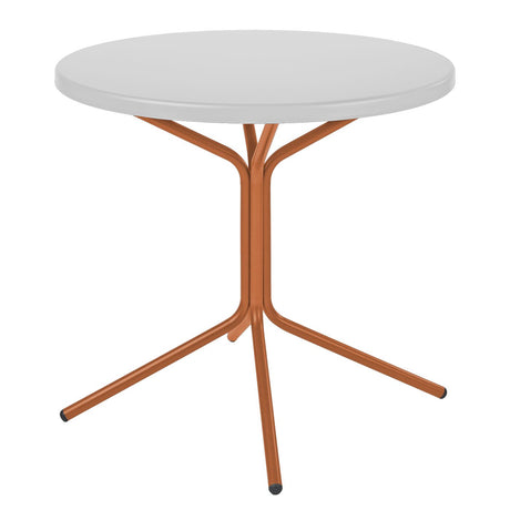Schaffner PIX Table basse Ø54cm H:54cm Blanc 90 Terracotta 84 