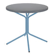 Schaffner PIX Table basse Ø54cm H:54cm Gris Argent 78 Bleu Pastel 51 