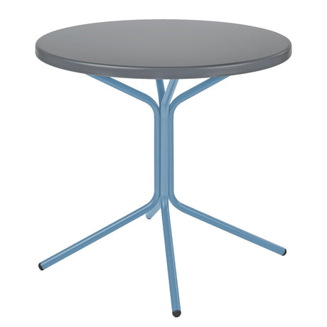Schaffner PIX Table basse Ø54cm H:54cm Gris Argent 78 Bleu Pastel 51 