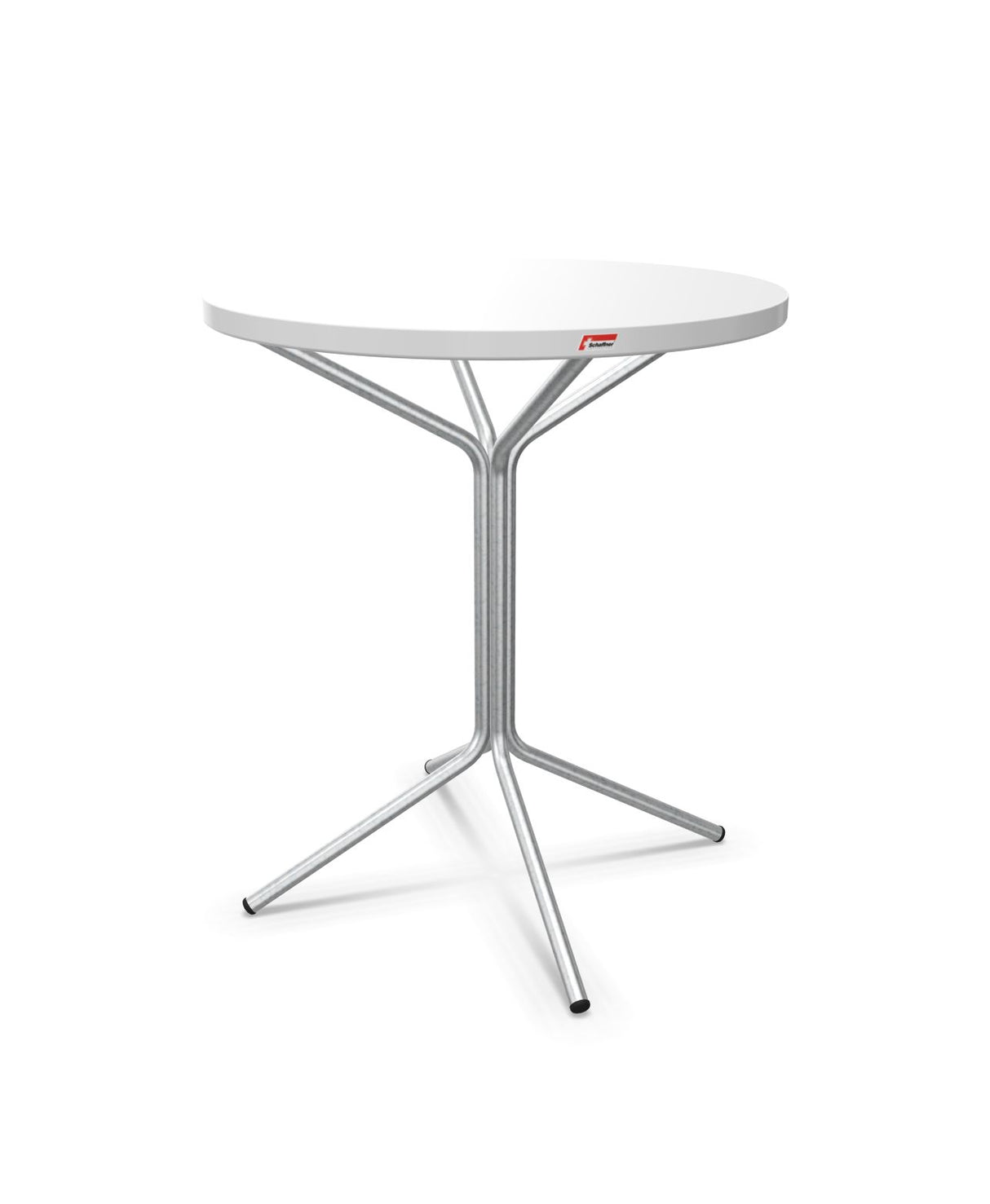 Schaffner PIX Table bistrot Ø60cm H:70cm Blanc 90 Galvanisé à chaud 02 