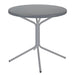 Schaffner PIX Table bistrot Ø60cm H:70cm GALAXUS Gris argent 78 