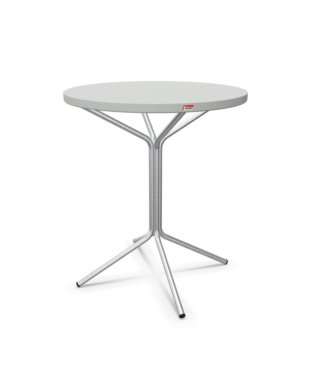 Schaffner PIX Table bistrot Ø60cm H:70cm Gris Argent 78 Galvanisé à chaud 02 