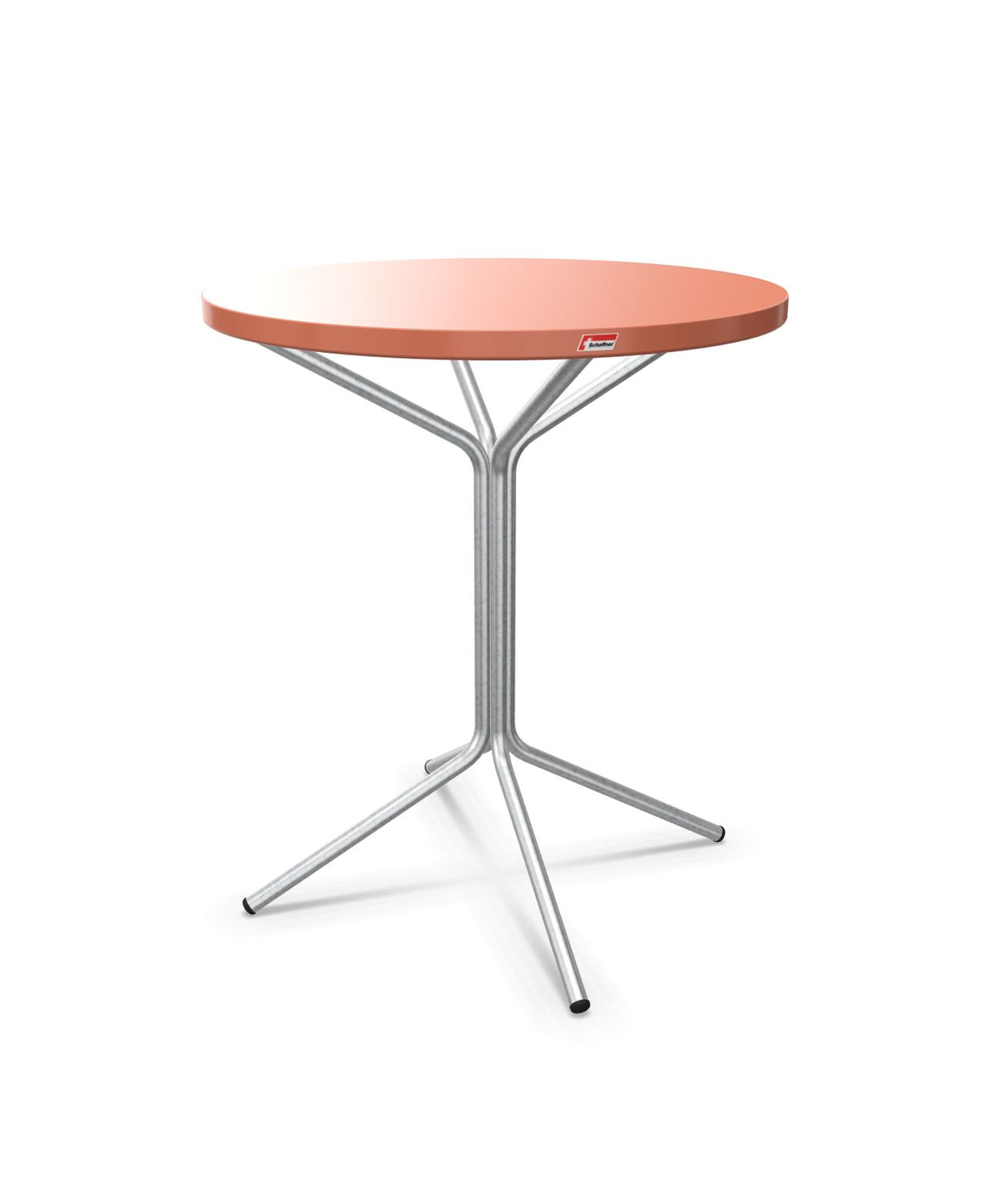 Schaffner PIX Table bistrot Ø60cm H:70cm Terracotta 84 Galvanisé à chaud 02 