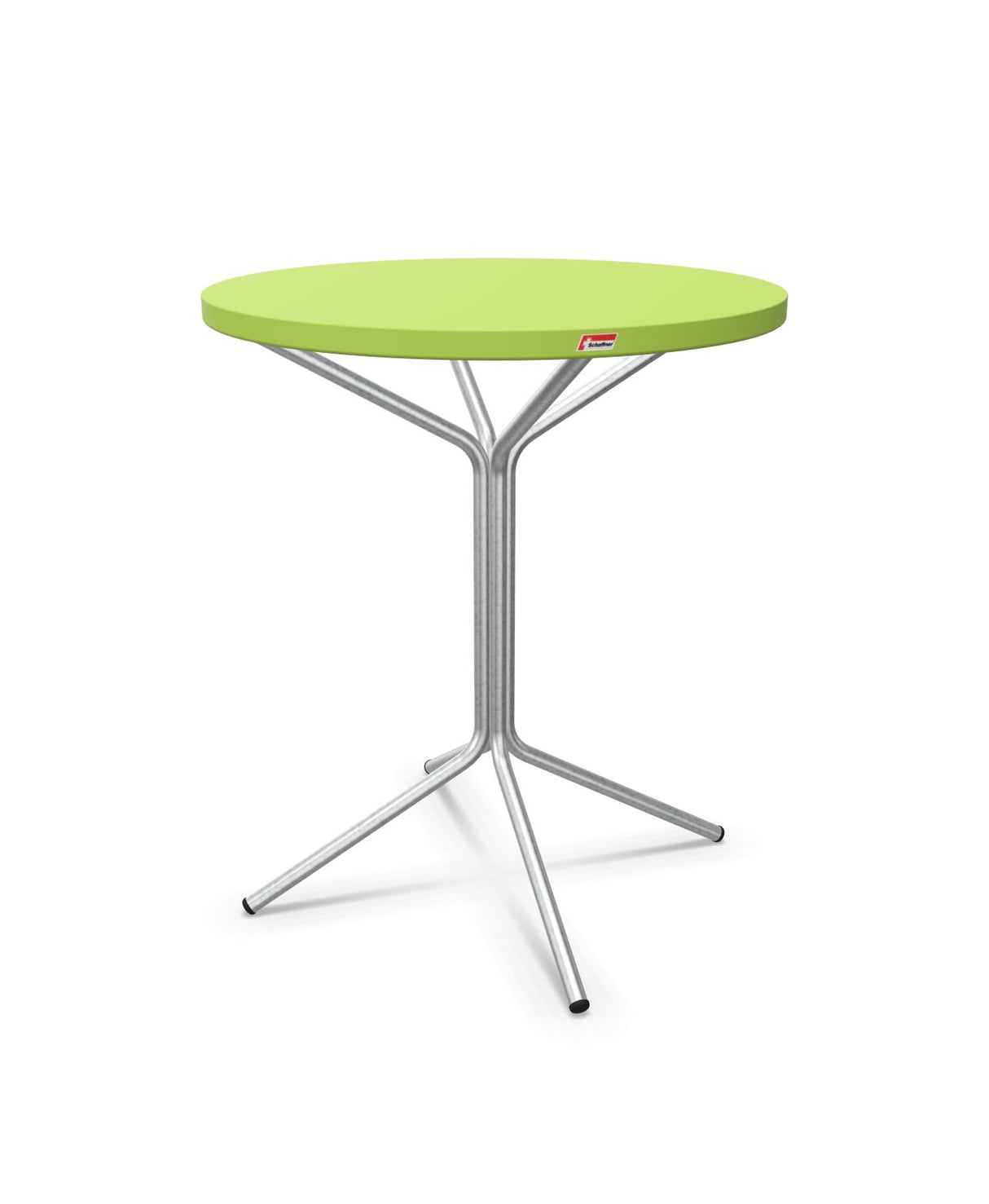 Schaffner PIX Table bistrot Ø60cm H:70cm Vert Clair 63 Galvanisé à chaud 02 