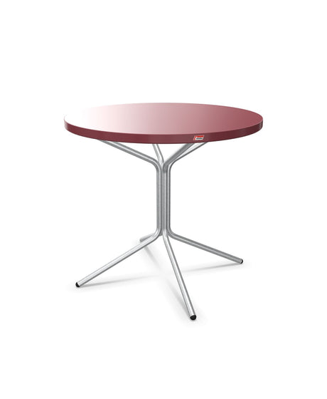 Schaffner PIX Table bistrot Ø80cm H:72cm Bordeaux 38 Galvanisé à chaud 02 