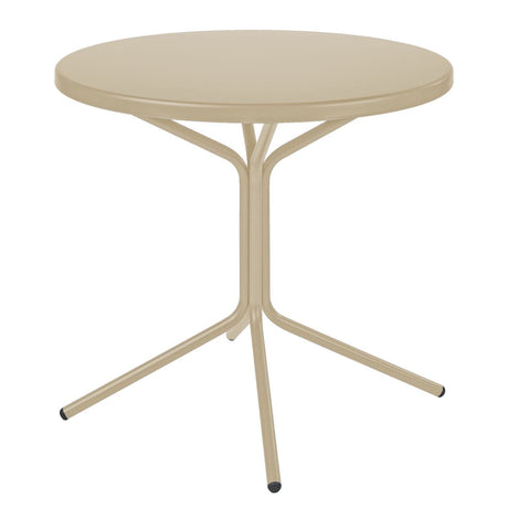 Schaffner PIX Table bistrot Ø80cm H:72cm GALAXUS Sable Pastel 15 