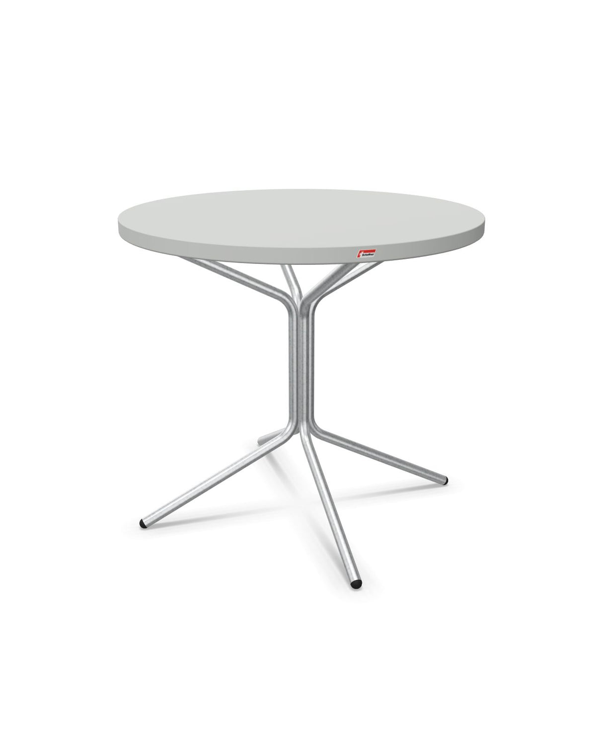 Schaffner PIX Table bistrot Ø80cm H:72cm Gris Argent 78 Galvanisé à chaud 02 