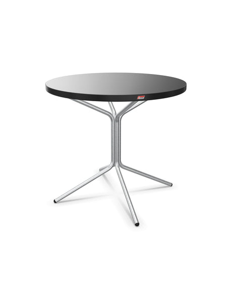 Schaffner PIX Table bistrot Ø80cm H:72cm Noir 91 Galvanisé à chaud 02 