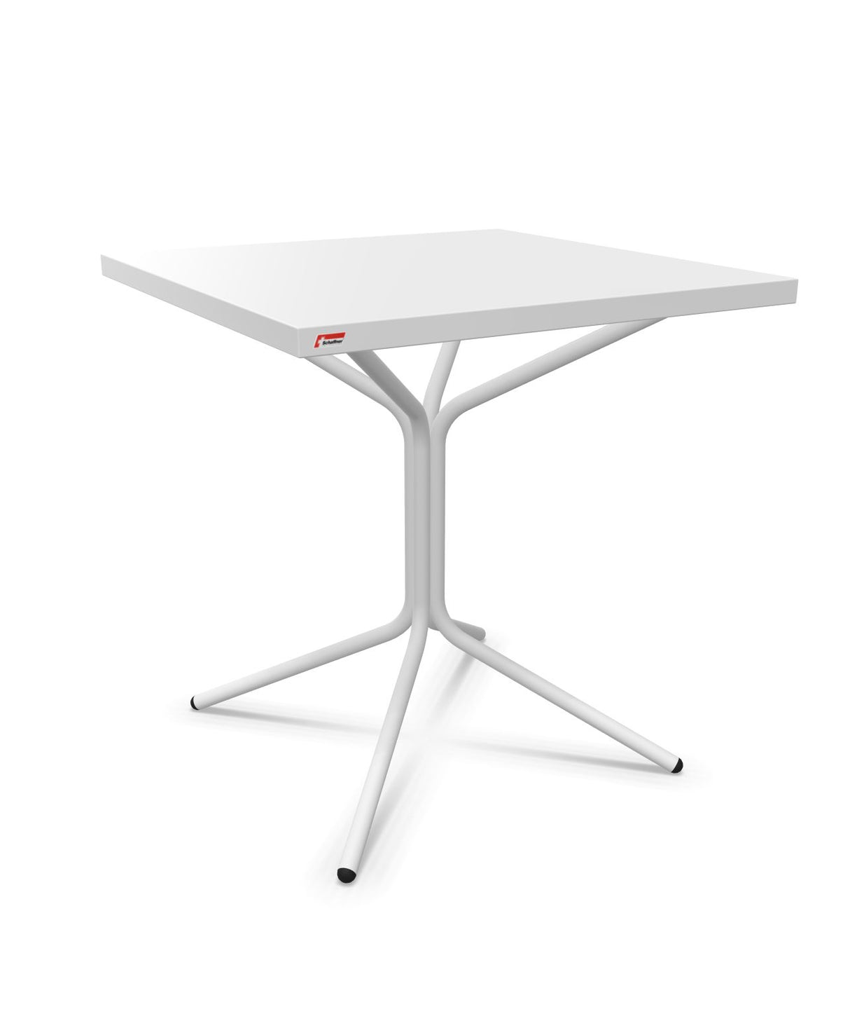 Schaffner PIX Table bistrot rabattable 70x70cm H:73cm Blanc 90 Blanc 90 