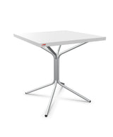 Schaffner PIX Table bistrot rabattable 70x70cm H:73cm Blanc 90 Galvanisé à chaud 02 