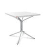 Schaffner PIX Table bistrot rabattable 70x70cm H:73cm Blanc 90 Galvanisé à chaud 02 