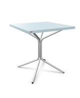 Schaffner PIX Table bistrot rabattable 70x70cm H:73cm Bleu Pastel 51 Galvanisé à chaud 02 