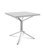 Schaffner PIX Table bistrot rabattable 70x70cm H:73cm Gris Argent 78 Galvanisé à chaud 02 