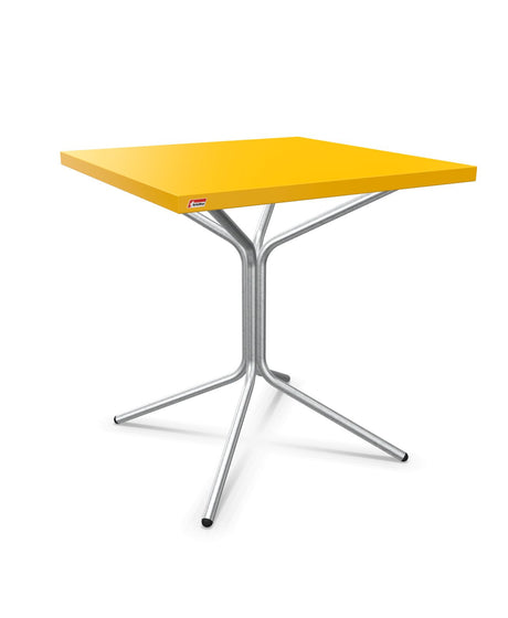 Schaffner PIX Table bistrot rabattable 70x70cm H:73cm Jaune 11 Galvanisé à chaud 02 