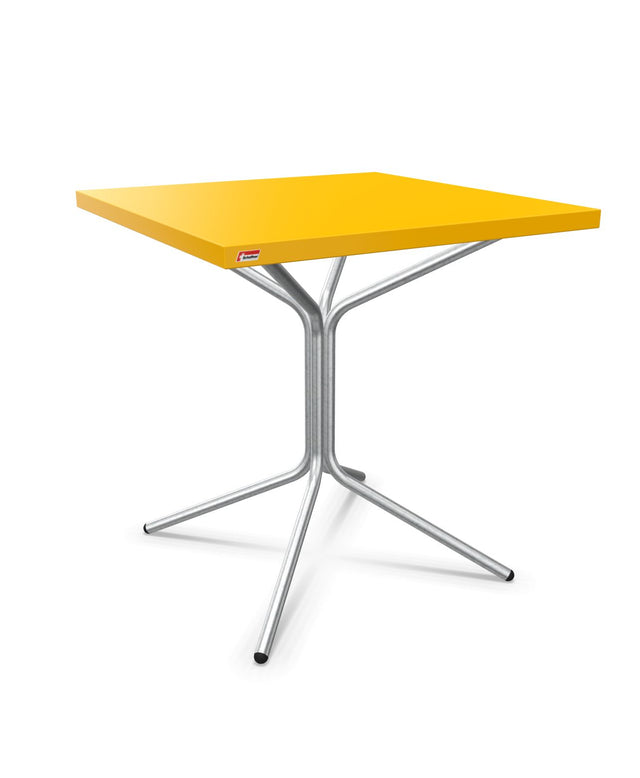 Schaffner PIX Table bistrot rabattable 70x70cm H:73cm Jaune 11 Galvanisé à chaud 02 