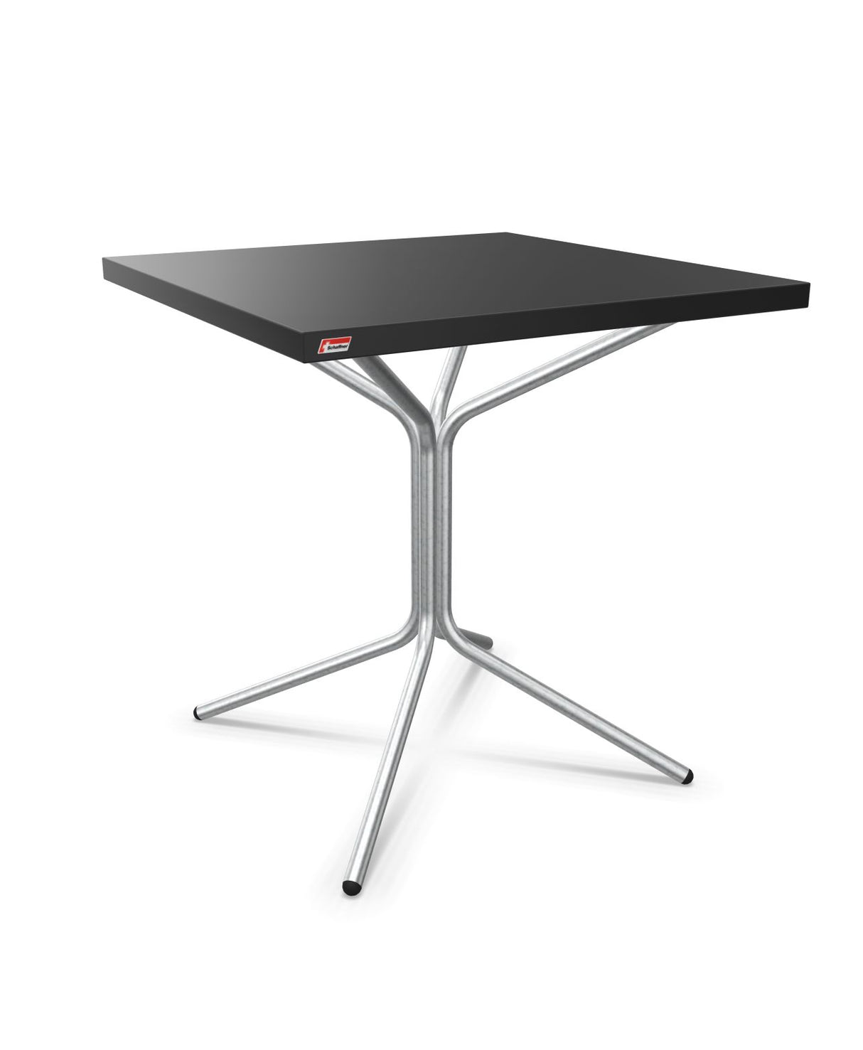 Schaffner PIX Table bistrot rabattable 70x70cm H:73cm Noir 91 Galvanisé à chaud 02 