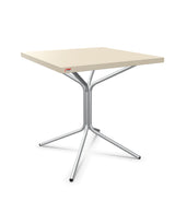 Schaffner PIX Table bistrot rabattable 70x70cm H:73cm Sable Pastel 15 Galvanisé à chaud 02 