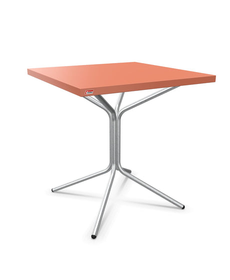 Schaffner PIX Table bistrot rabattable 70x70cm H:73cm Terracotta 84 Galvanisé à chaud 02 