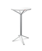 Schaffner PIX Table haute bistrot Ø60cm H:110cm Blanc 90 Galvanisé à chaud 02 