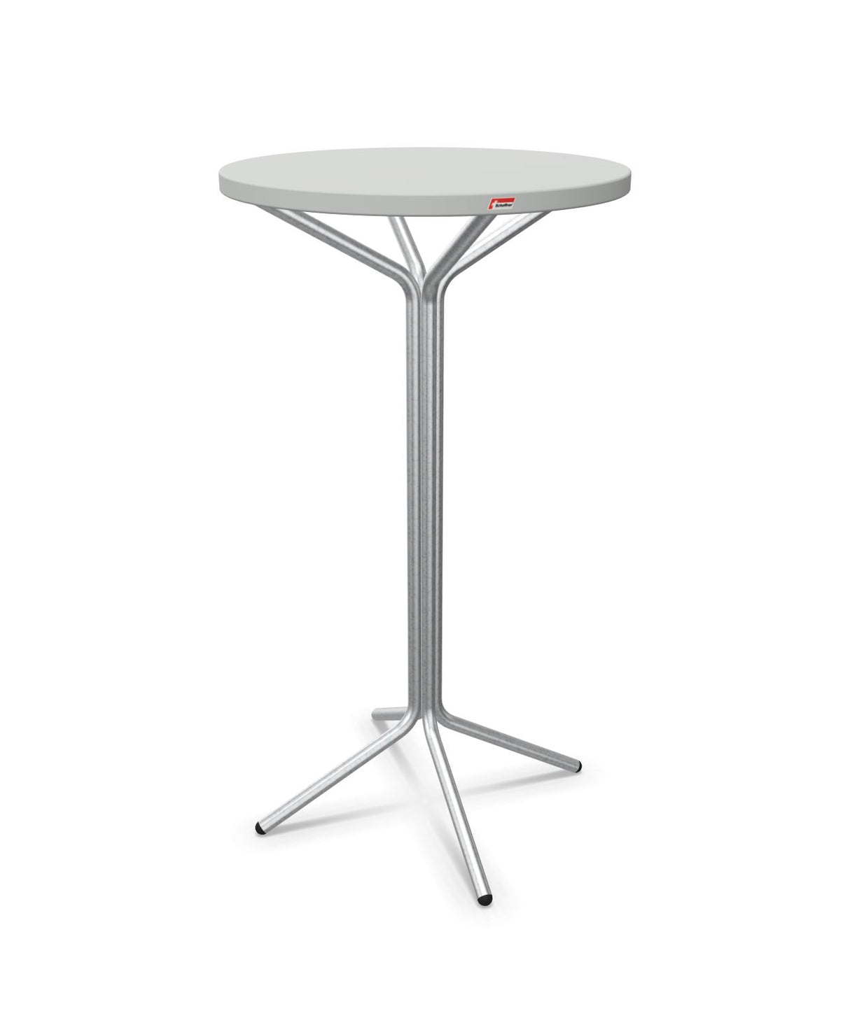 Schaffner PIX Table haute bistrot Ø60cm H:110cm Gris Argent 78 Galvanisé à chaud 02 