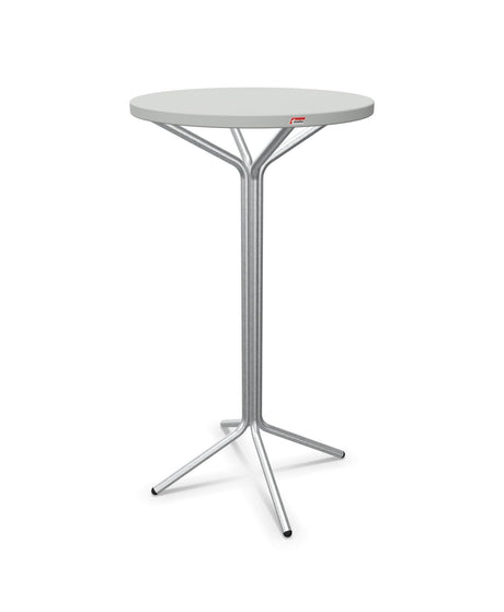 Schaffner PIX Table haute bistrot Ø60cm H:110cm Gris Argent 78 Galvanisé à chaud 02 
