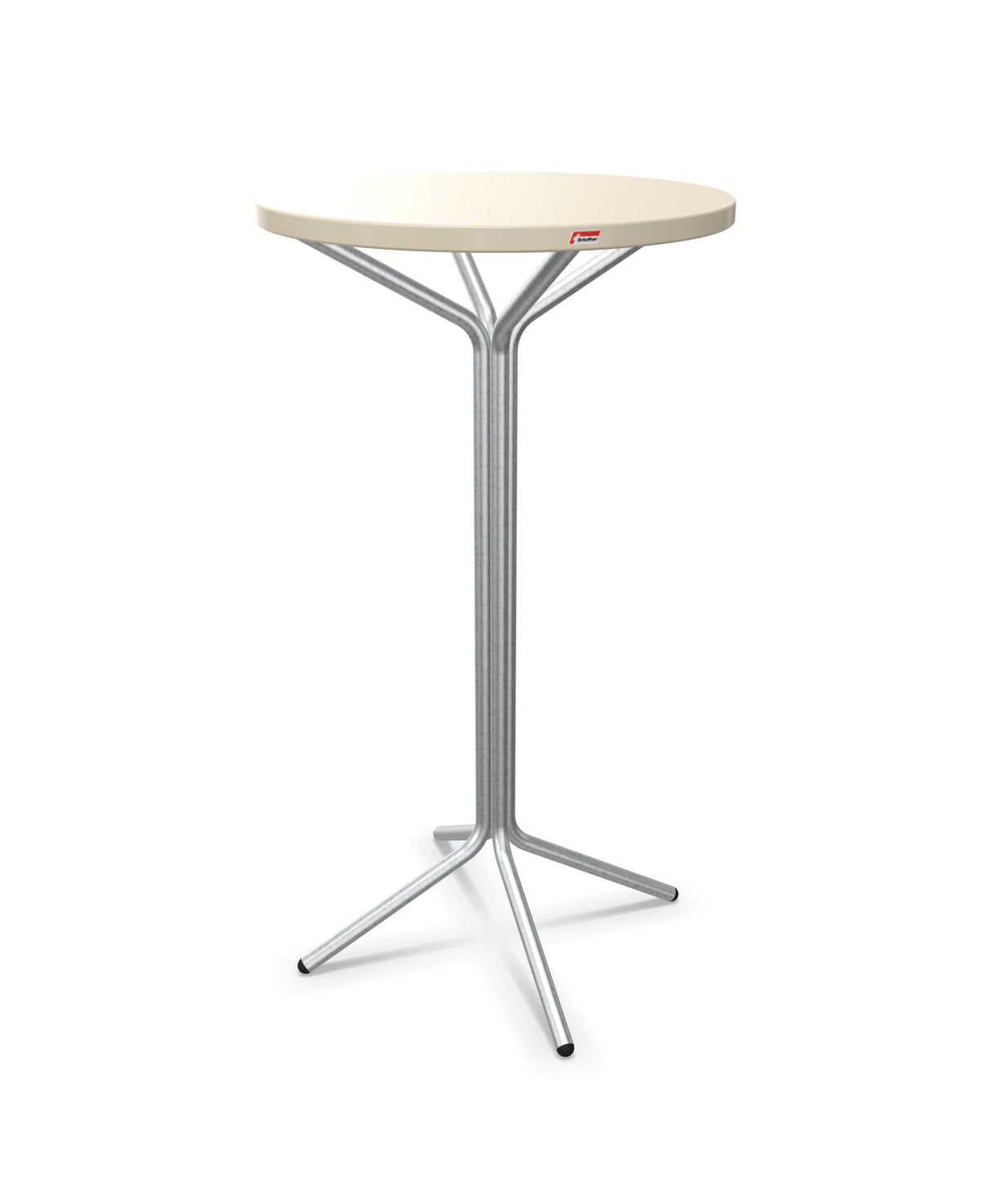 Schaffner PIX Table haute bistrot Ø60cm H:110cm Sable Pastel 15 Galvanisé à chaud 02 
