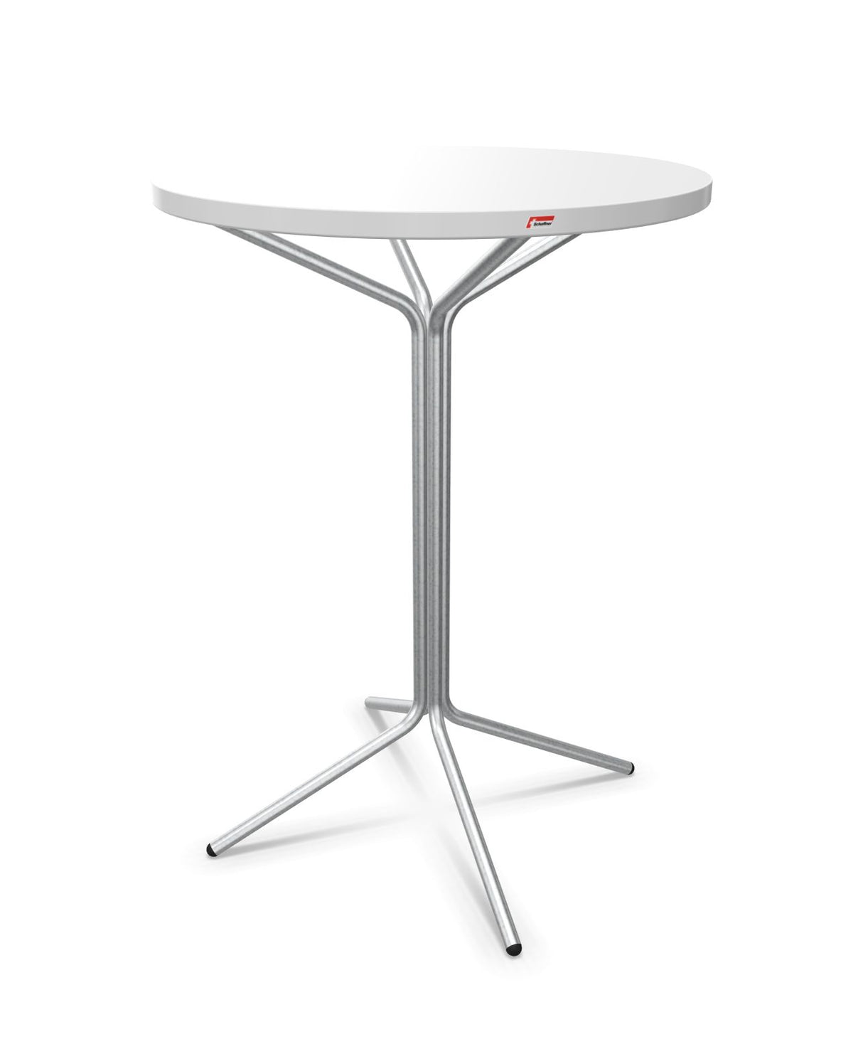 Schaffner PIX Table haute bistrot Ø80cm H:110cm Blanc 90 Galvanisé à chaud 02 