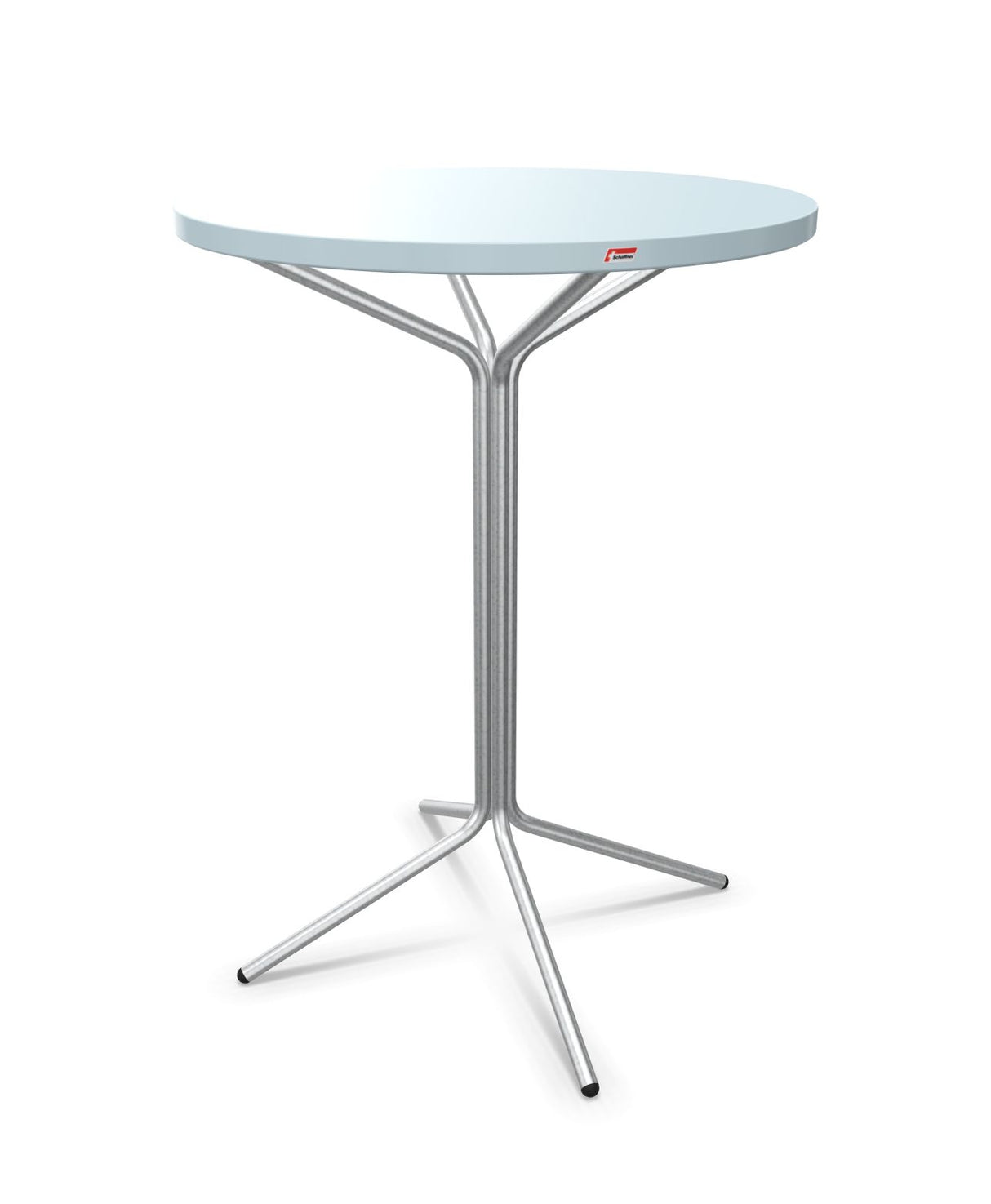 Schaffner PIX Table haute bistrot Ø80cm H:110cm Bleu Pastel 51 Galvanisé à chaud 02 