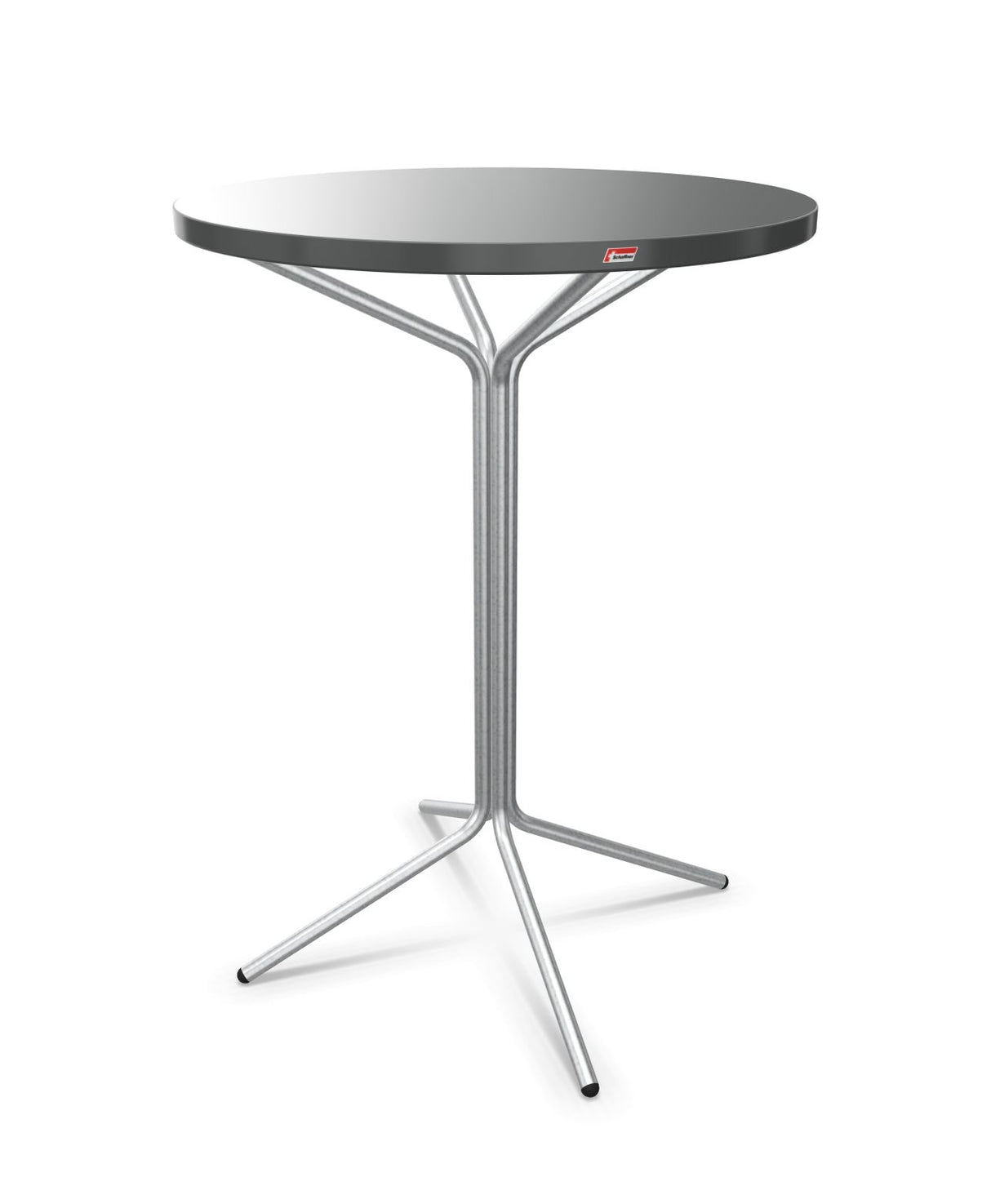 Schaffner PIX Table haute bistrot Ø80cm H:110cm Graphite 73 Galvanisé à chaud 02 