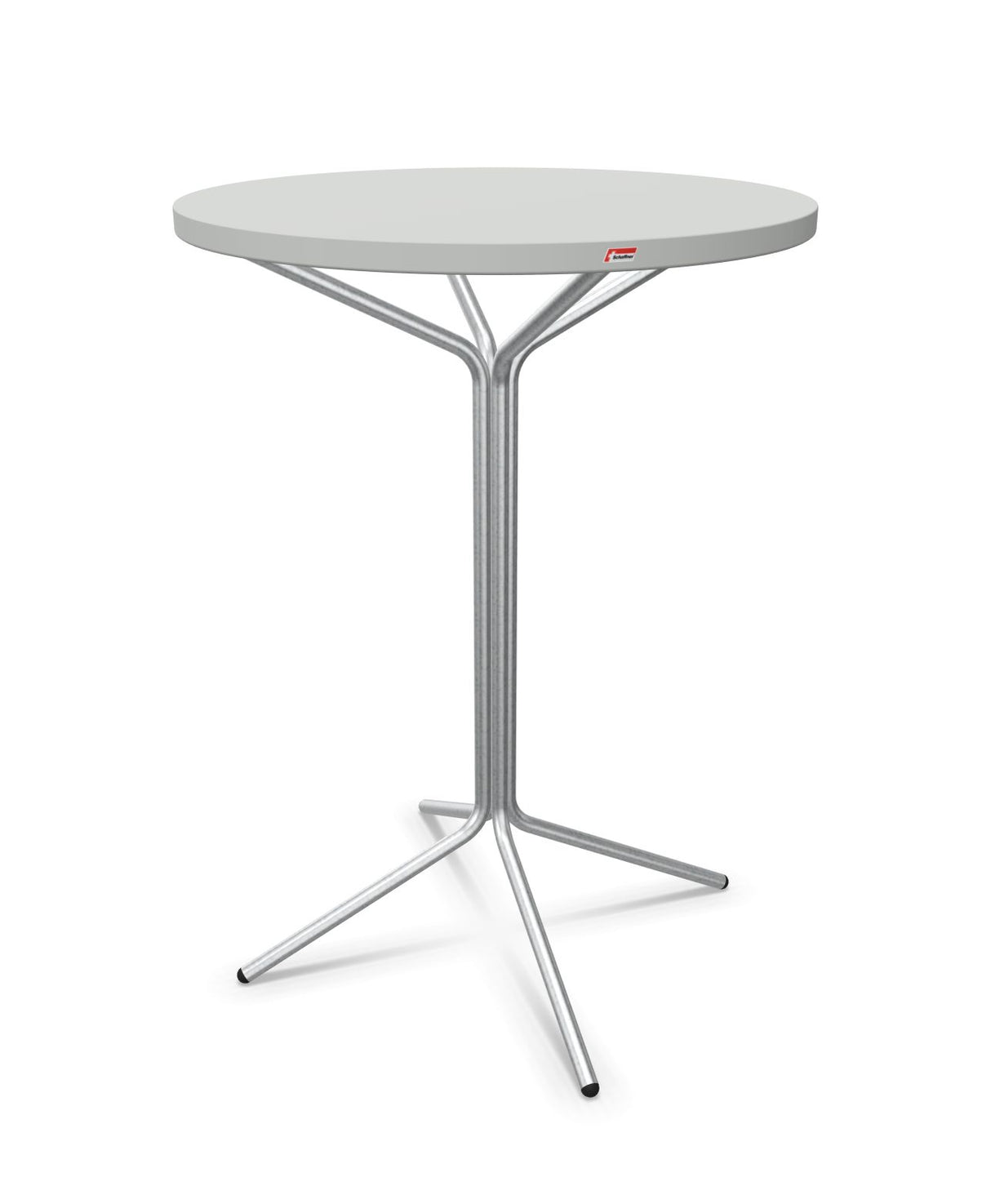 Schaffner PIX Table haute bistrot Ø80cm H:110cm Gris Argent 78 Galvanisé à chaud 02 