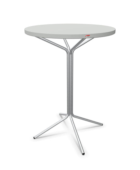 Schaffner PIX Table haute bistrot Ø80cm H:110cm Gris Argent 78 Galvanisé à chaud 02 