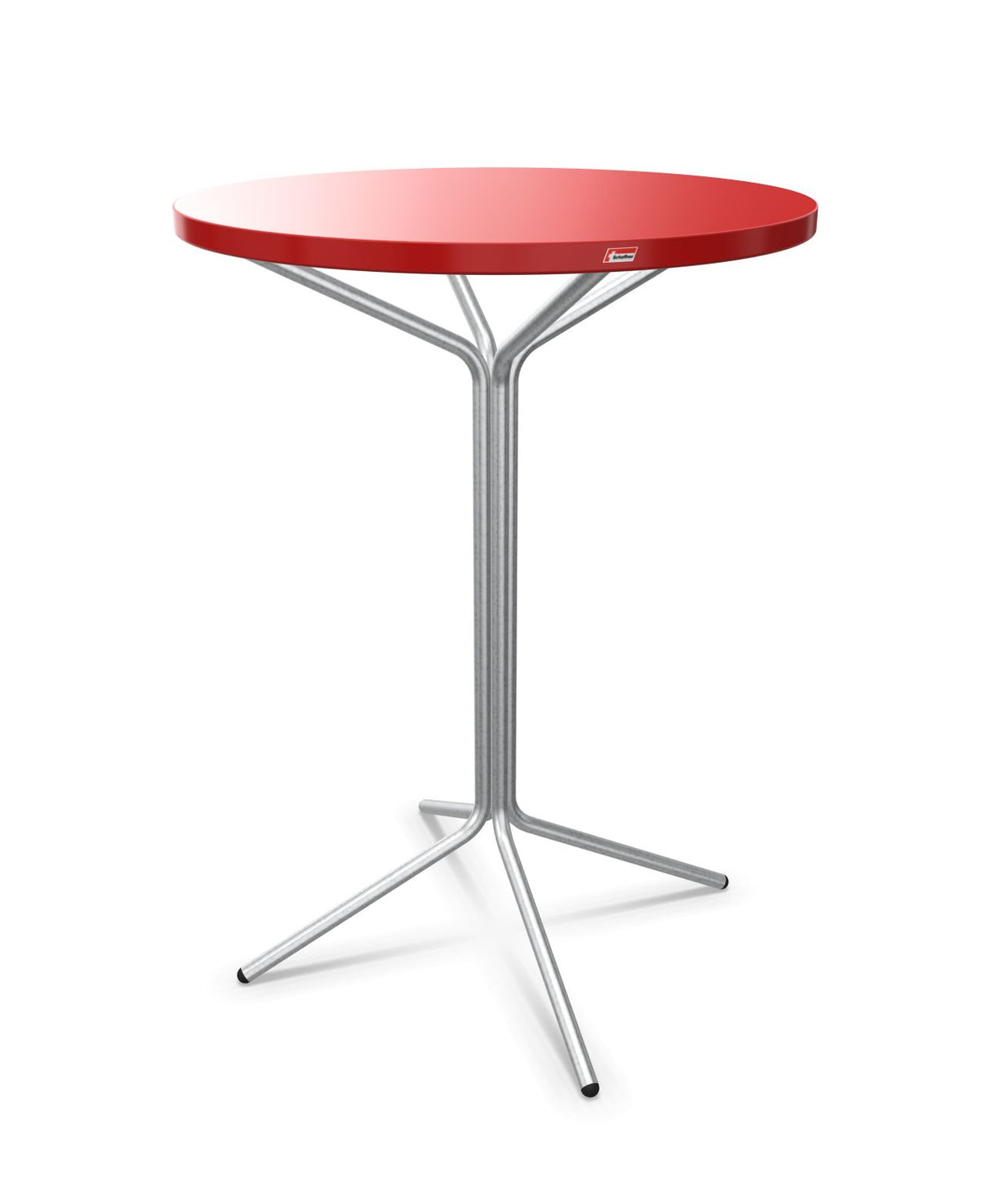 Schaffner PIX Table haute bistrot Ø80cm H:110cm Rouge 30 Galvanisé à chaud 02 