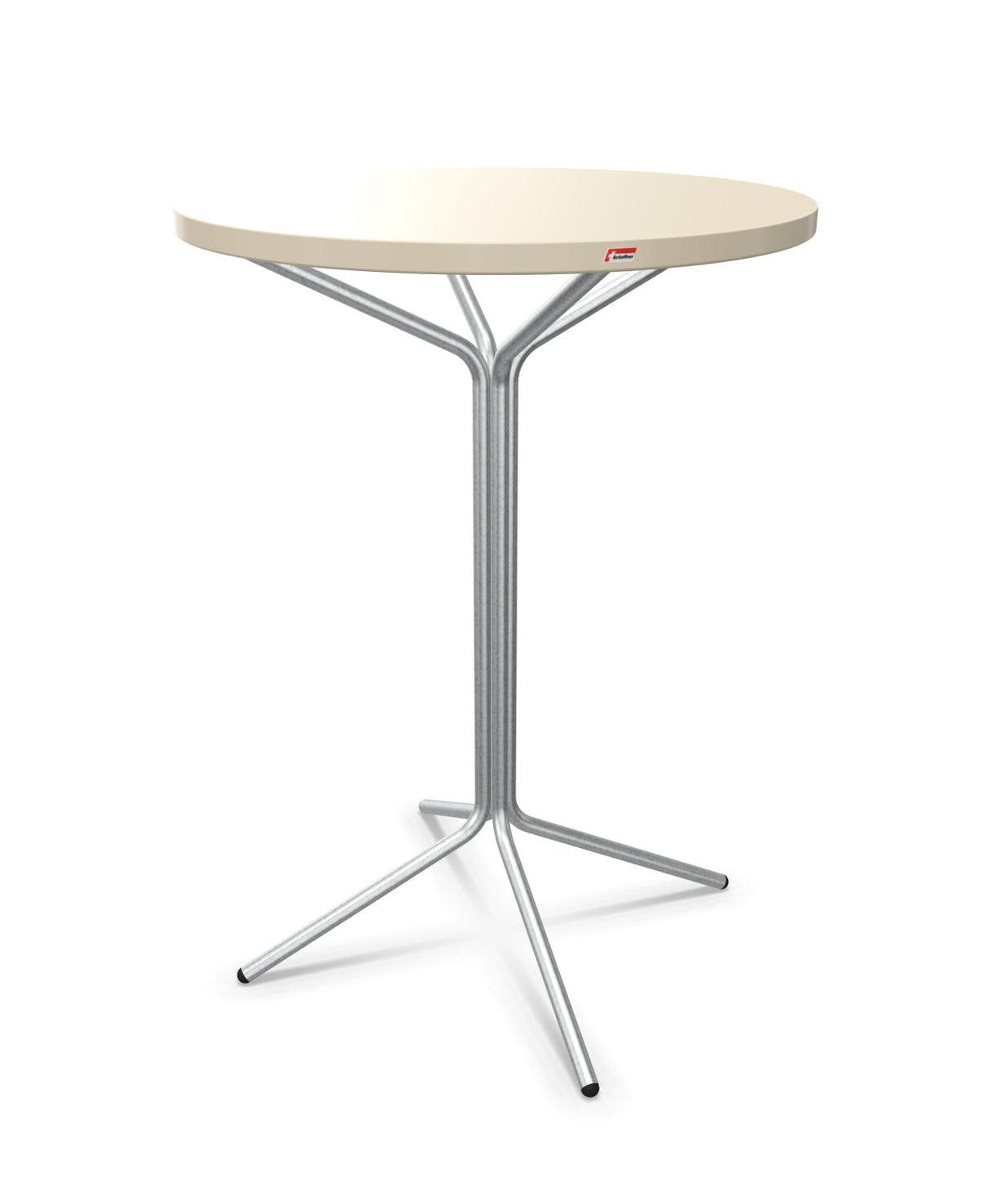 Schaffner PIX Table haute bistrot Ø80cm H:110cm Sable Pastel 15 Galvanisé à chaud 02 