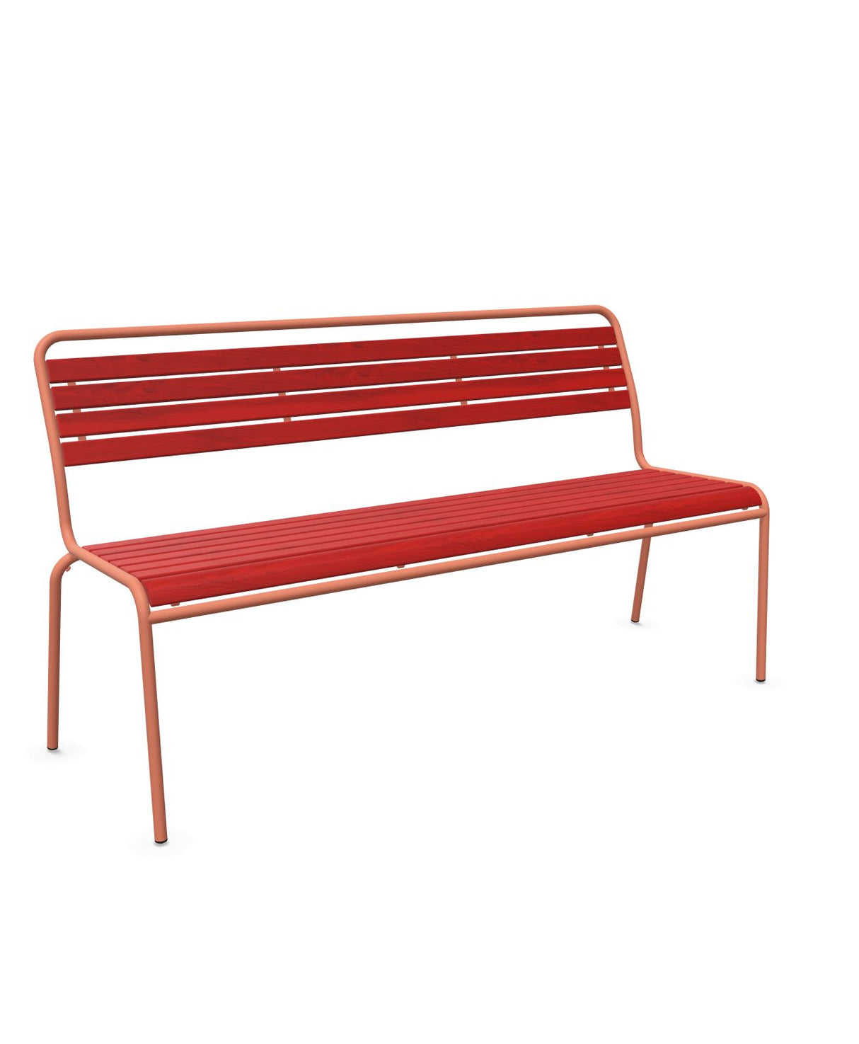 Schaffner Rigi Banc à lattes 3 places sans accoudoirs Rouge 30 Terracotta 84 