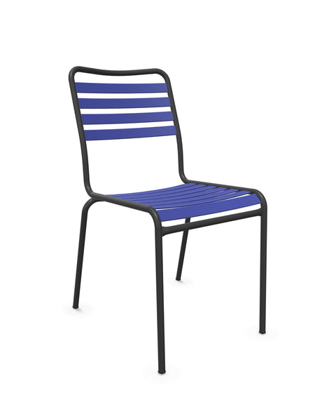 Schaffner Rigi Chaise Repas Lattes Bleu 53 Anthracite 77 
